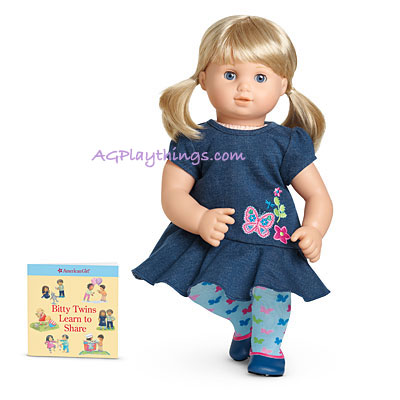 American Girl Bitty Baby Twin Butterfly Dress and Boots Outfit Sunny Fun Boy NEW 