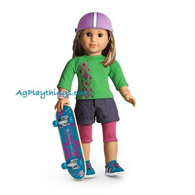 american girl skateboard outfit