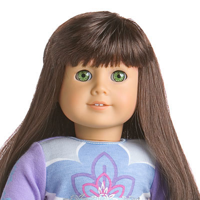 American girl doll brown hair green eyes hot sale